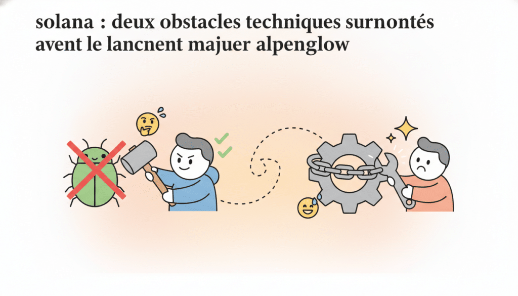 découvrez comment solana a surmonté deux obstacles techniques majeurs avant le lancement important alpenglow, renforçant ainsi sa technologie blockchain.