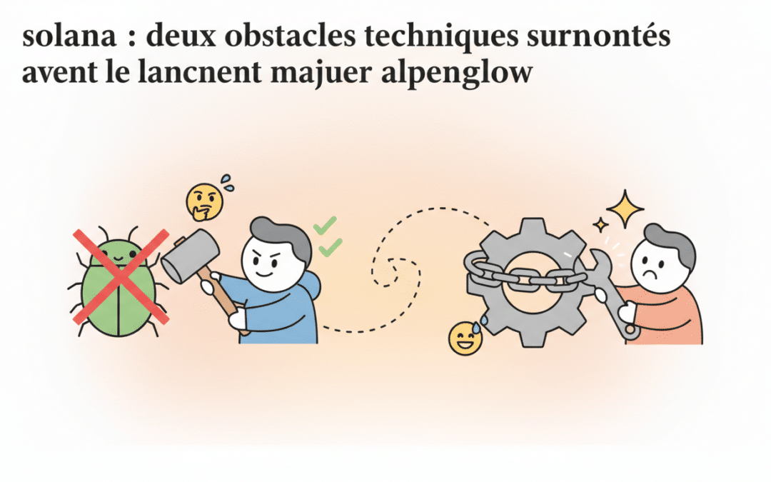 Solana : Deux obstacles techniques surmontés avant le lancement majeur Alpenglow