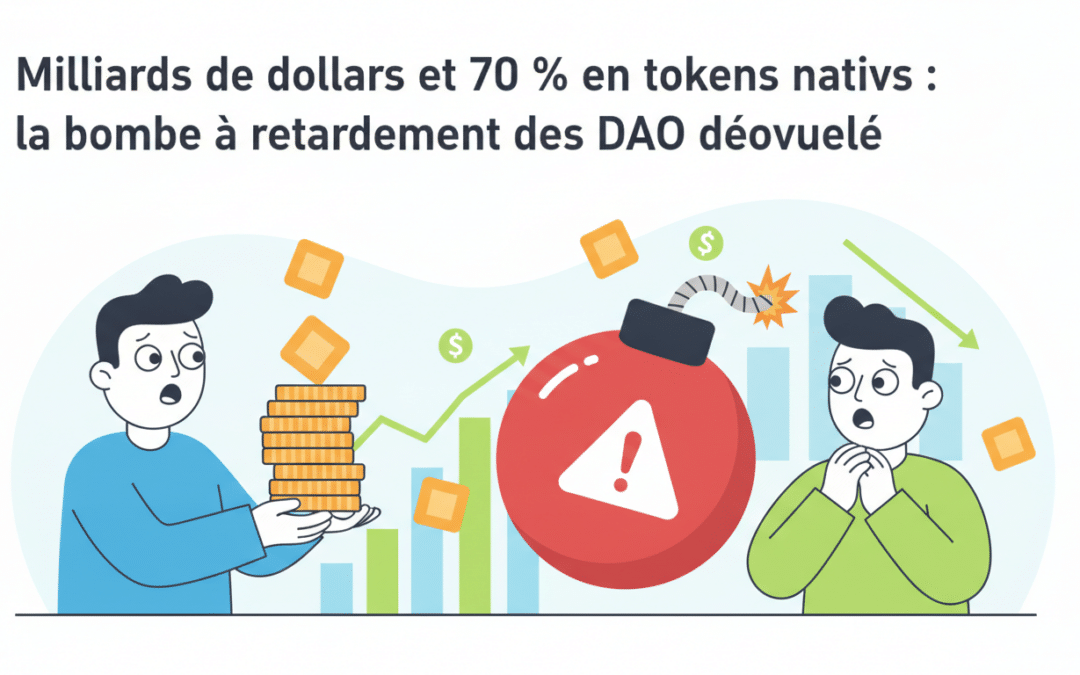 milliards de dollars et 70 % en tokens natifs : la bombe à retardement des DAO dévoilée