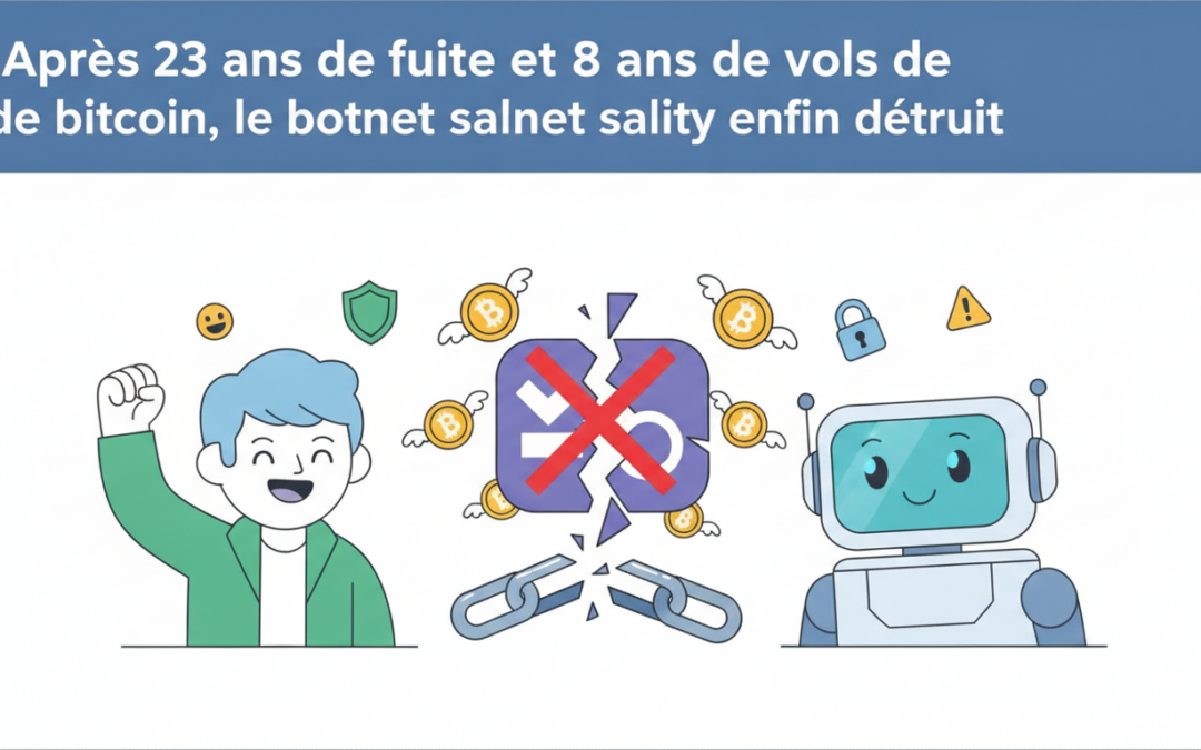 découvrez comment le botnet sality, responsable de 8 ans de vols de bitcoin et actif pendant 23 ans, a enfin été détruit, mettant fin à une longue période de cybercriminalité.