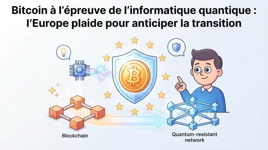 face aux risques de l’informatique quantique pour bitcoin, l’europe appelle à anticiper la transition vers des solutions cryptographiques résistantes.