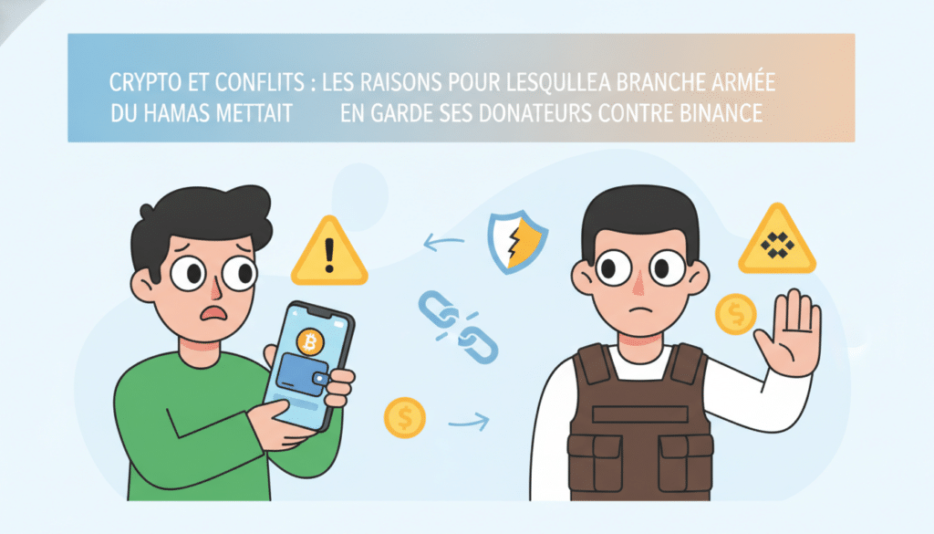découvrez pourquoi la branche armée du hamas a averti ses donateurs contre l'utilisation de binance, explorant les liens entre cryptomonnaies et conflits géopolitiques.