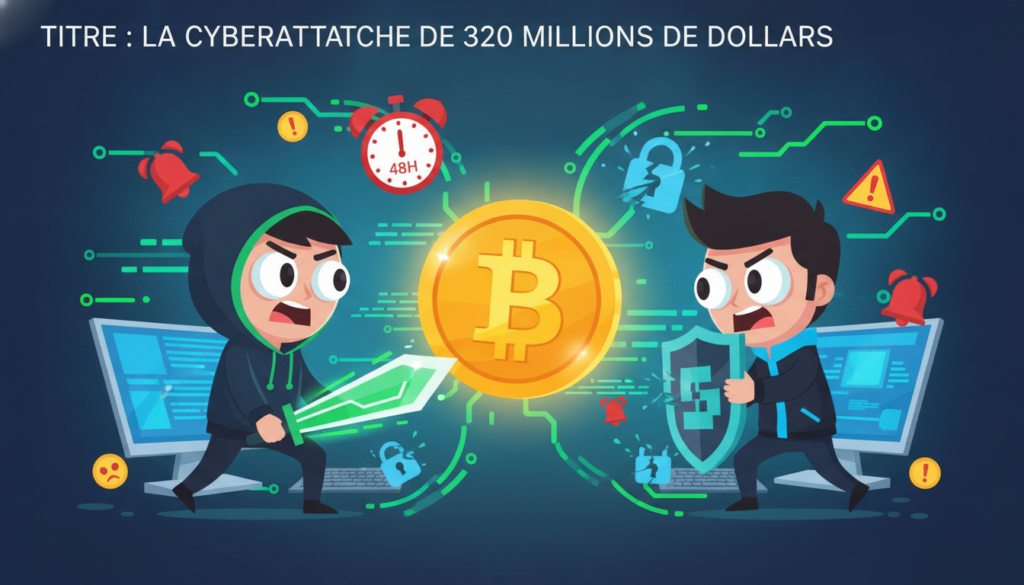 découvrez les détails captivants du piratage colossal de 320 millions de dollars en bitcoin et suivez le duel intense qui a duré 48 heures au cœur de cette cyberattaque monumentale.