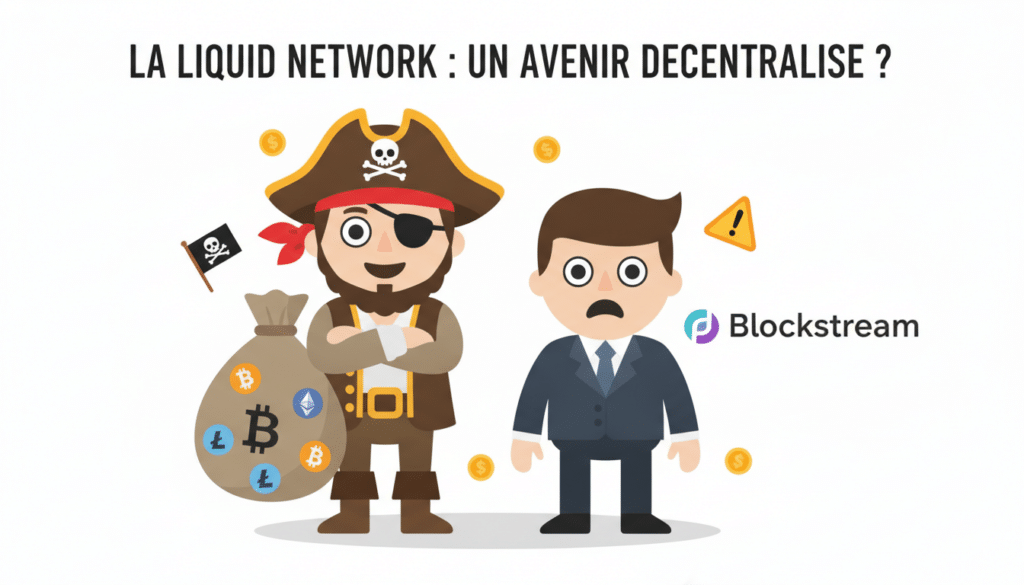 le mystérieux pirate du liquid network refait surface et réclame une rançon de 10% à blockstream, mettant en lumière les tensions et enjeux autour du réseau liquid.